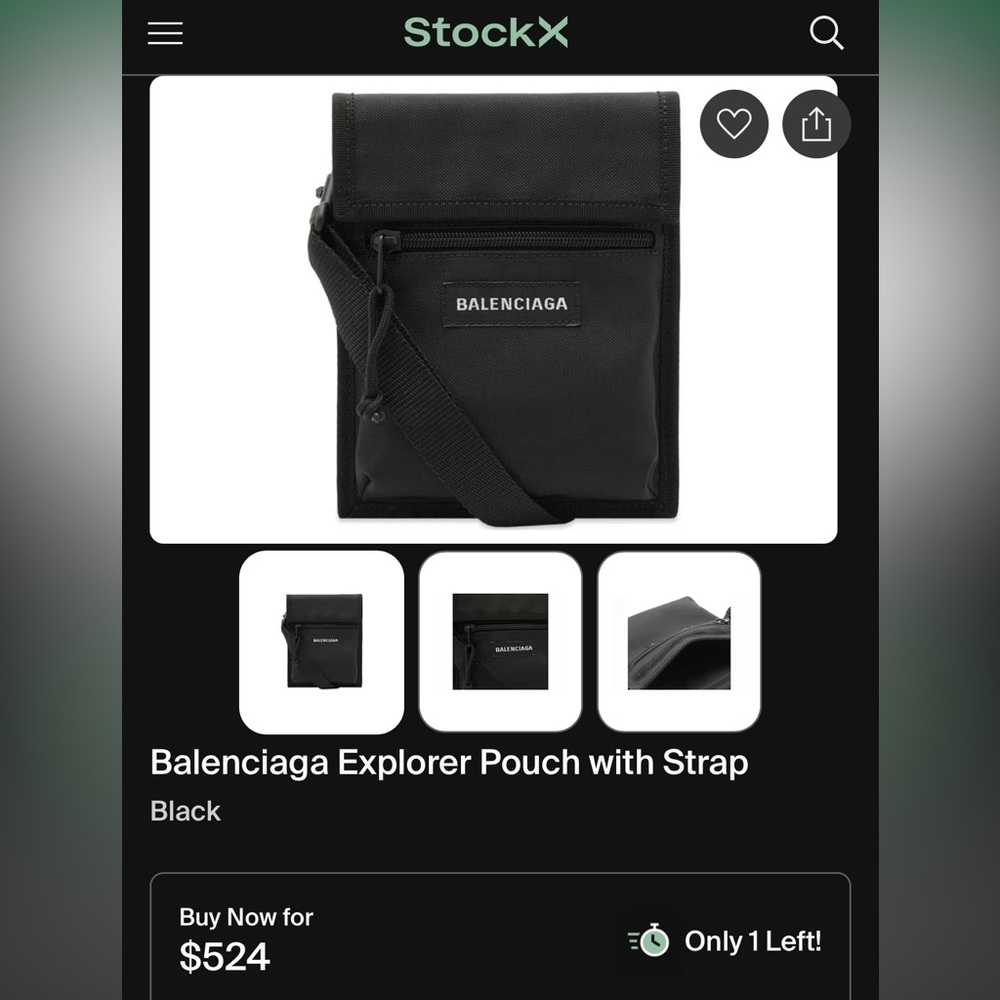 Authentic Balenciaga explorer pouch (unisex)